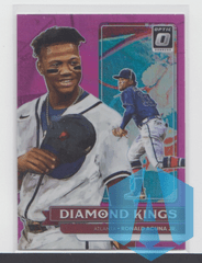 2022 Ronald Acuna Jr #16 Donruss Diamond Kings Pink Braves